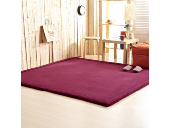 Tæppe, luksusudgave, 2x2m, Burgundy